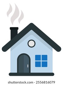 Home icon vector isolated on white background.