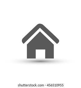 home icon vector isolated on white background for your design, logo, application, UI.