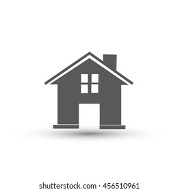 home icon vector isolated on white background for your design, logo, application, UI.