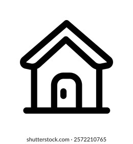 home icon. vector line icon for your website, mobile, presentation, and logo design.