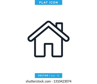 Home Icon Vector Logo Design Template