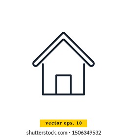 Home Icon Vector Logo Design Template