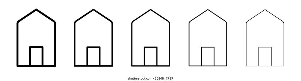 Home icon Vector logo sign