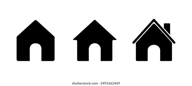 Home Icon Vector in Modern Style, Simple House symbol for Location, App and Web page logotype.