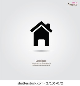 home icon vector,  home icon on gray background.home.vector illustration.     