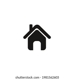 home icon vector on a white background