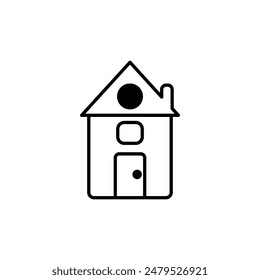 Vector de icono de inicio sobre fondo blanco