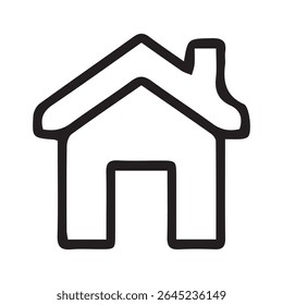 Home icon vector on white background 