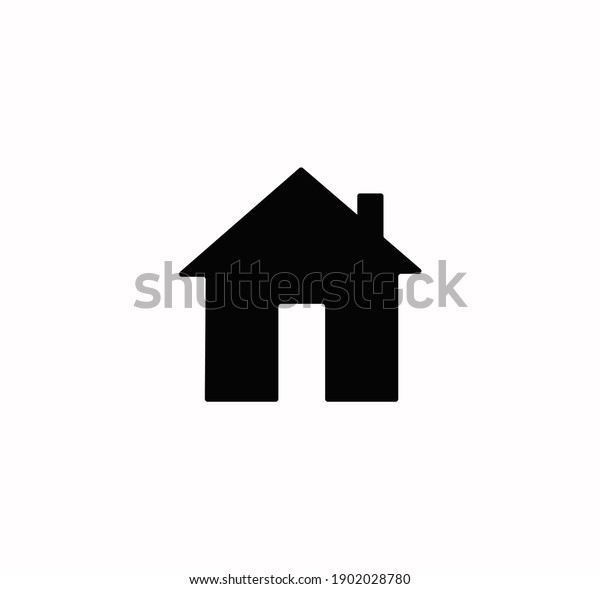 Home Icon Vector On White Background Stock Vector (Royalty Free) 1902028780