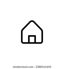 Vector de icono de inicio, icono de esquema para aplicaciones web y móviles