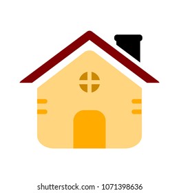 home icon, vector real estate house, residential symbol