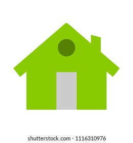 Home Icon, Vector Real Estate House, Residential Symbol. Main Page Symbol