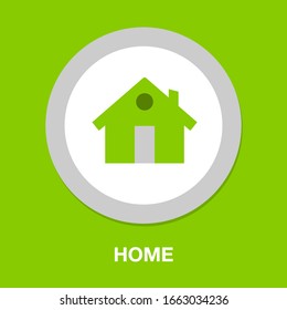 Home Icon, Vector Real Estate House, Residential Symbol. Main Page Symbol