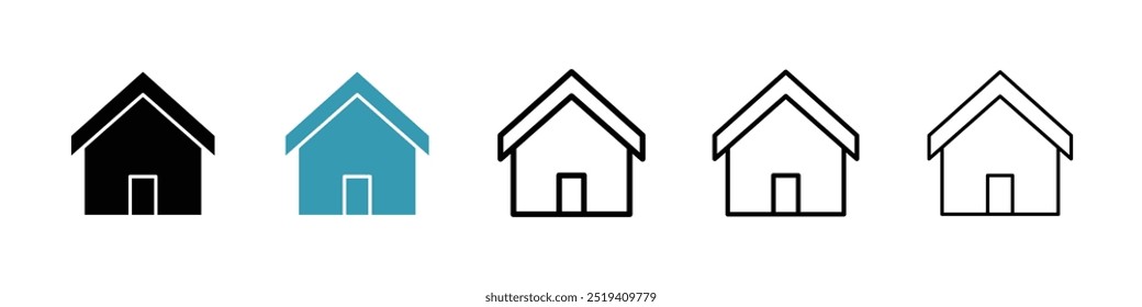 Home icon vector icon set. EPS 10