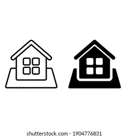 Home icon vector set. House illustration sign collection. cottage symbol.