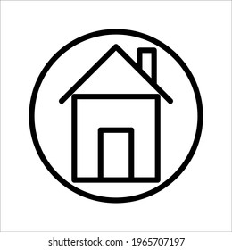 Home icon vector set. House illustration sign collection. cottage symbol.