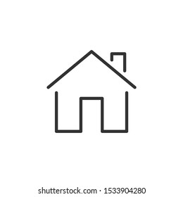 Home Icon vector sign isolated for graphic and web design. House symbol template color editable on white background.
