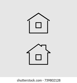 Home icon vector sign isolated