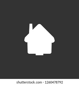 home icon vector. home sign on black background. home icon for web and app