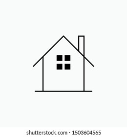 Home Icon - Vector, Sign and Symbol for Design, Presentation, Website or Apps Elements.