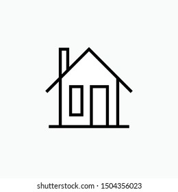 Home Icon - Vector, Sign and Symbol for Design, Presentation, Website or Apps Elements.