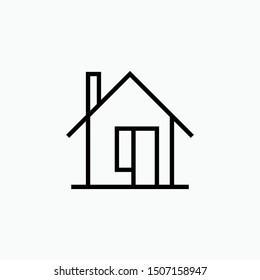 Home Icon - Vector, Sign and Symbol for Design, Presentation, Website or Apps Elements.
