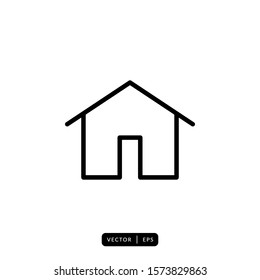 Home Icon Vector - Sign or Symbol