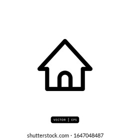 Home Icon Vector - Sign or Symbol