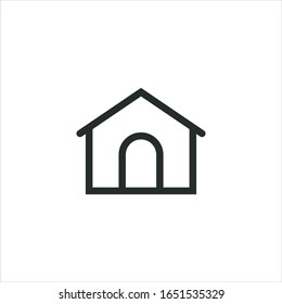 Home Icon Vector - Sign or Symbol isolated on white background