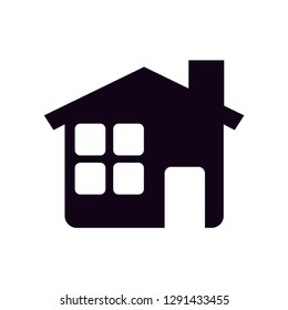home icon vector silhouette