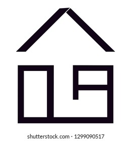 home icon vector silhouette