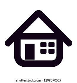 home icon vector silhouette