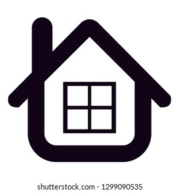 home icon vector silhouette