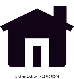 home icon vector silhouette