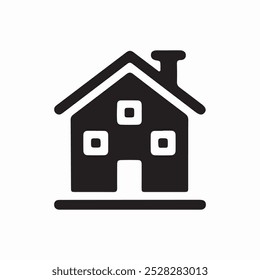 Home icon vector silhouette image