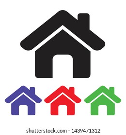 home icon vector simple design