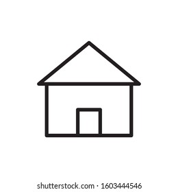 Home icon vector in simple design