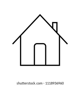 Home icon vector icon. Simple element illustration. Home symbol design. Can be used for web and mobile.