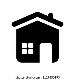 Home icon vector icon. Simple element illustration. Home symbol design. Can be used for web and mobile.