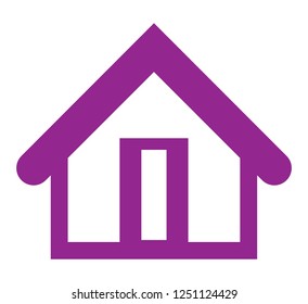 Home Icon vector. Simple flat symbol. stay safe at home, Perfect Color pictogram illustration on white background.