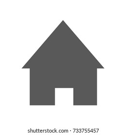 Home icon. Vector simple illustration of home icon isolated on white background