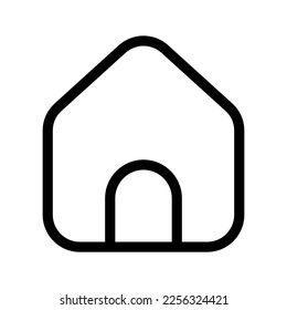 Ilustración de diseño de símbolos de vectores de iconos en casa