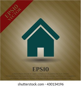 home icon vector symbol flat eps jpg app web concept website