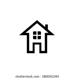 Home icon vector symbol. Isolated illustration on white background