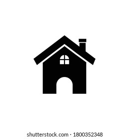 Home icon vector symbol. Isolated illustration on white background