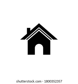 Home icon vector symbol. Isolated illustration on white background