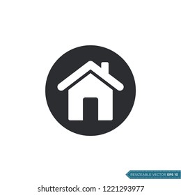 Home Icon Vector Template illustration design