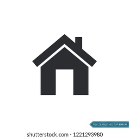 Home Icon Vector Template Illustration Design