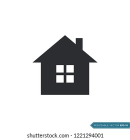 Home Icon Vector Template illustration design