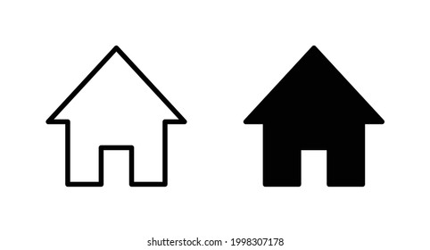 Home icon vector for web, computer and mobile app